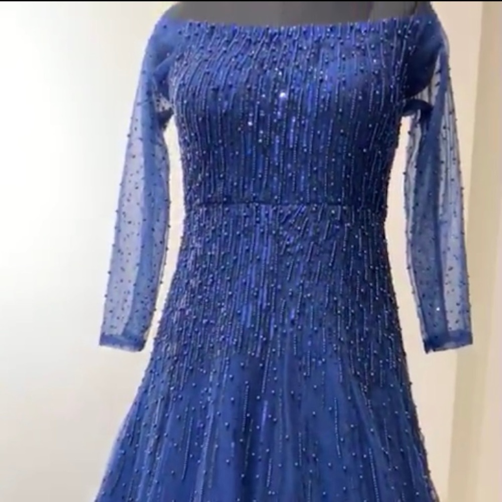 PRICE DROP Midnight Blue Indian Lehenga (Lehnga) Bridal Gown